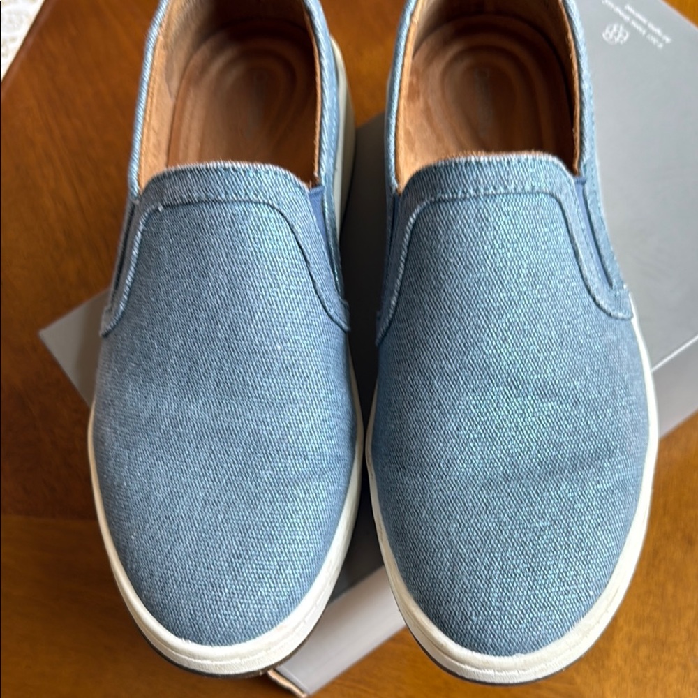 Aetrex Denim Blue Slip-On Shoes